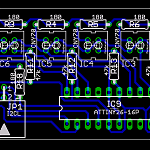 Platinenlayout zum Liniensensor