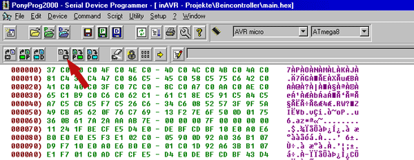 Programmieren der AVRs mit PonyProg